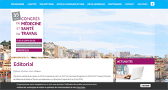 Desktop Screenshot of medecine-sante-travail.com